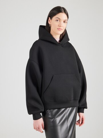 Sweat-shirt 'Petra' WEEKDAY en noir : devant