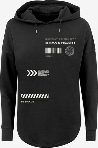 F4NT4STIC Sweatshirt 'Brave Heart' in Black: front