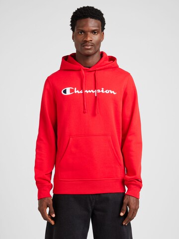 Champion Authentic Athletic Apparel - Sudadera en rojo: frente