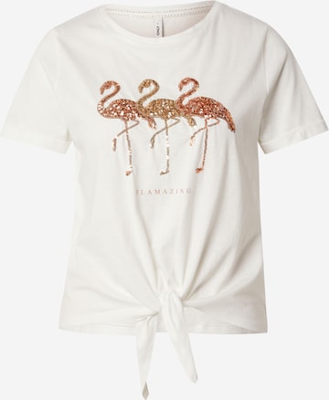 ONLY Футболка 'ONLDora' в Белый: спереди