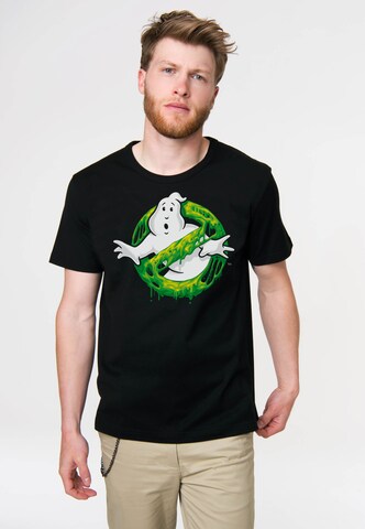 LOGOSHIRT T-Shirt 'Ghostbusters – Slime Logo' in Mischfarben: Vorderseite