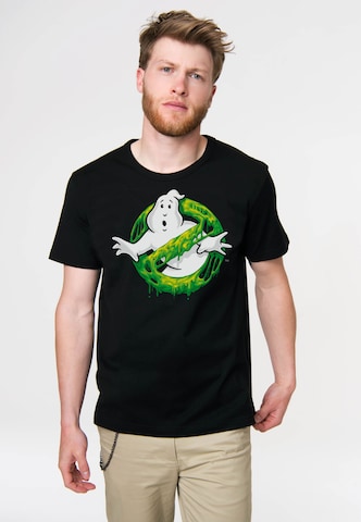 LOGOSHIRT T-Shirt 'Ghostbusters – Slime Logo' in Mischfarben: predná strana