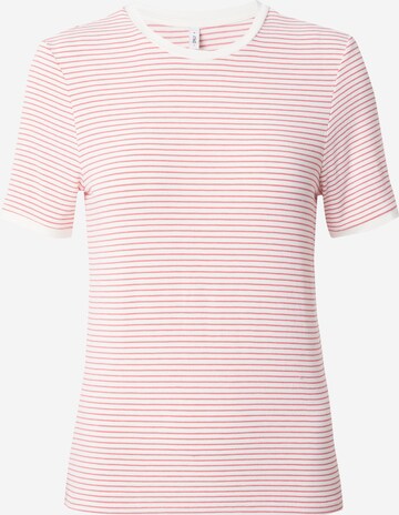 T-shirt 'TINE' ONLY en rose : devant