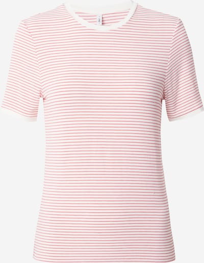 ONLY Μπλουζάκι 'TINE' σε ροζ / λευκό, Άποψη προϊόντος