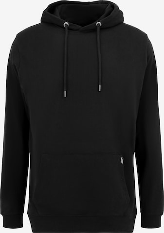 Oldskull Kapuzensweatshirt 'Plain Basic' in Schwarz: Vorderseite