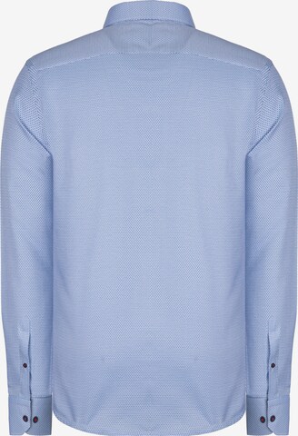 Basics and More Regular Fit Hemd in Blau