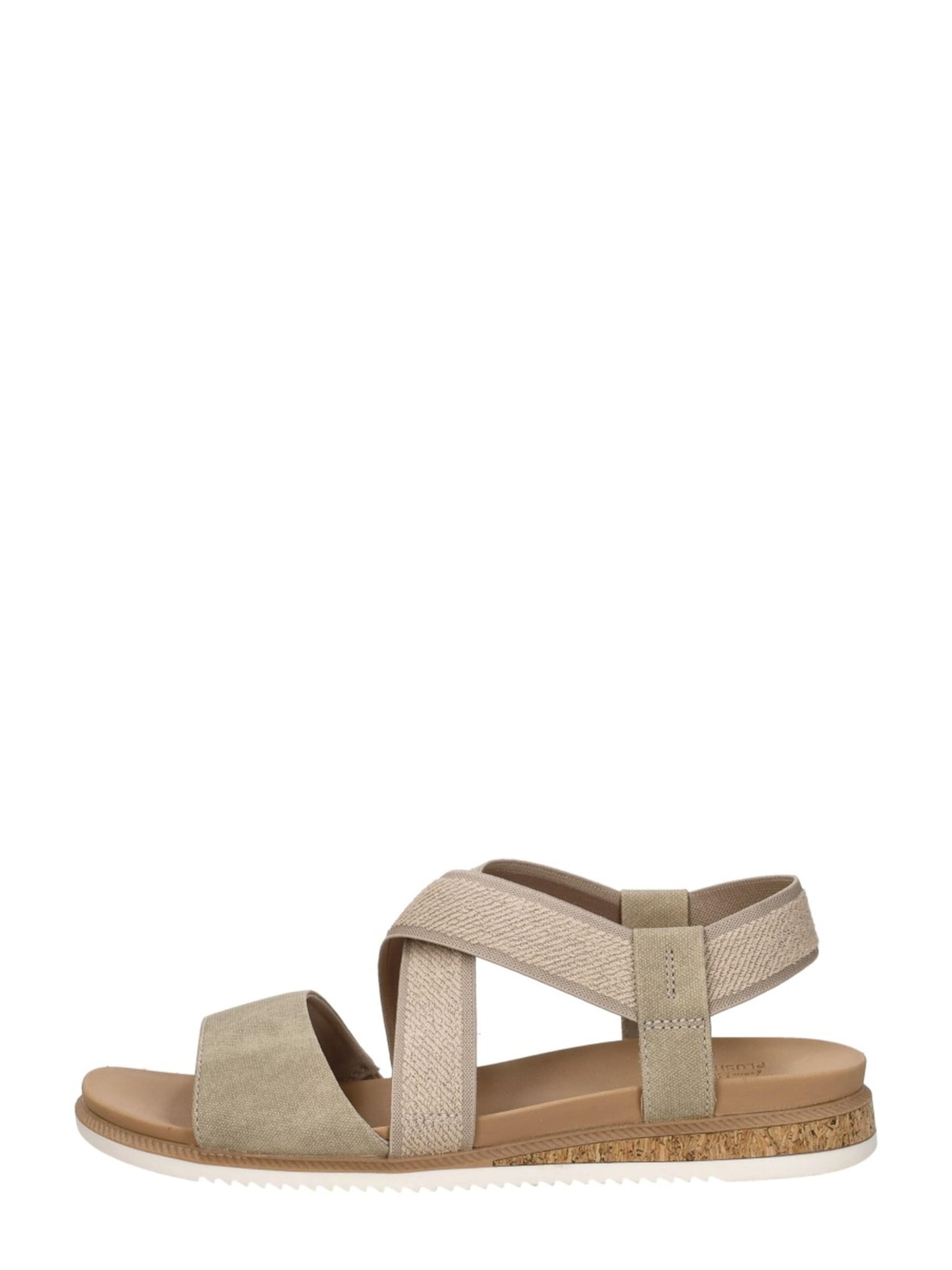 SKECHERS Sandaal 'Bobs Desert Kiss Low' in Beige: voorkant