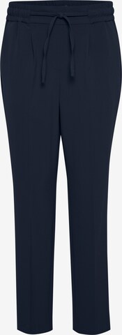 b.young Regular Pleat-Front Pants in Blue: front