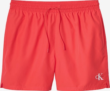 Shorts de bain Calvin Klein Swimwear en rose : devant