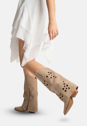 Bottes de cowboy Salinyang en vert