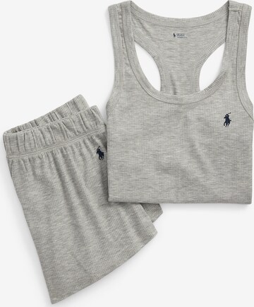 Polo Ralph Lauren Pyjama ' Tank & Short Set ' in Grijs: voorkant