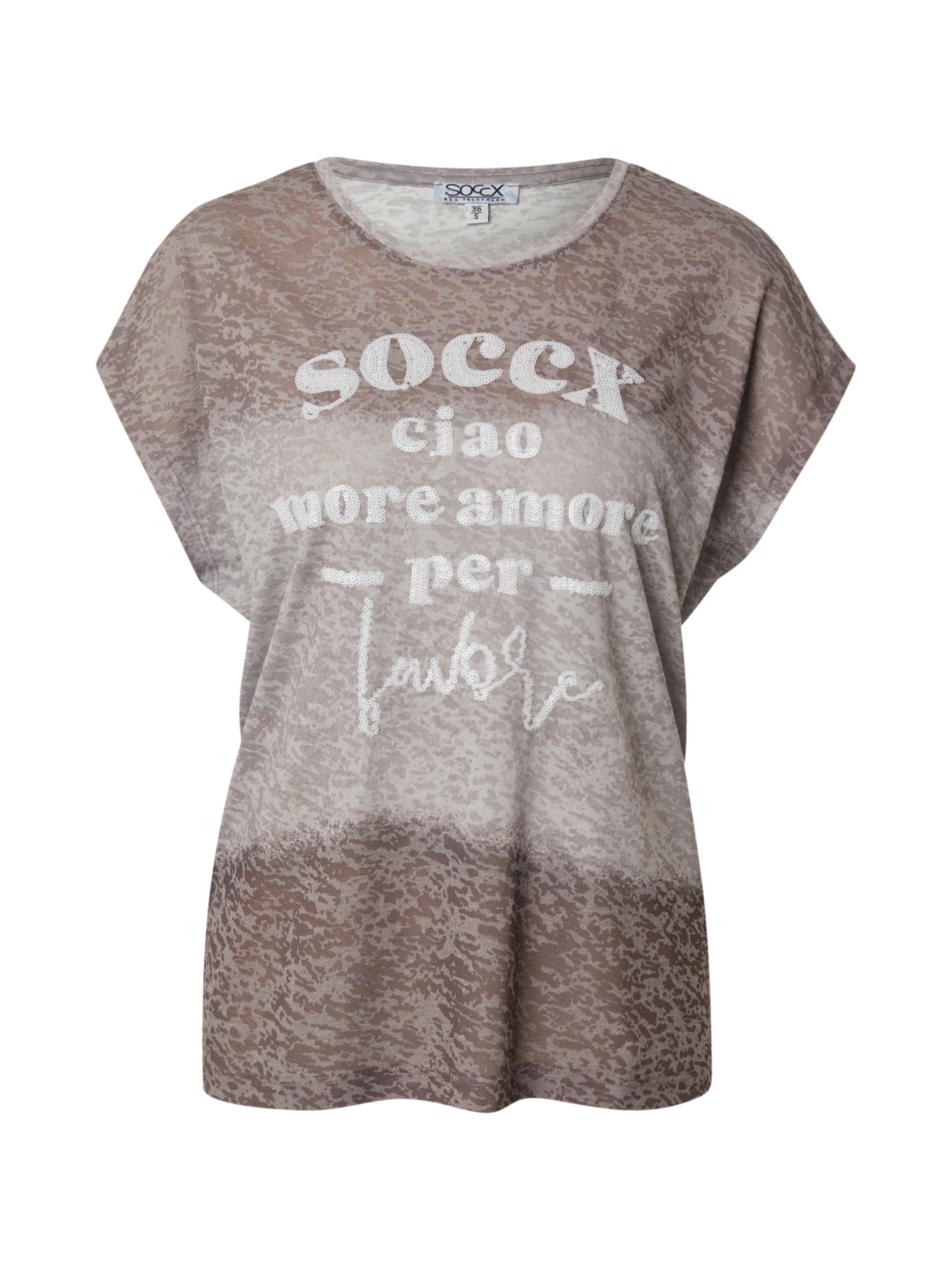 Soccx Shirt in Bruin: voorkant