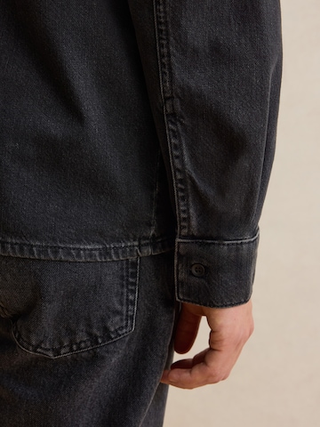 DAN FOX APPAREL Regular Fit Hemd 'Mika' in Schwarz