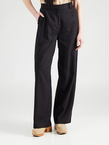 MSCH COPENHAGEN Loose fit Pants 'Jovene Ginia' in Black: front