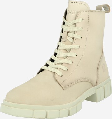 TT. BAGATT Lace-Up Ankle Boots in Beige: front