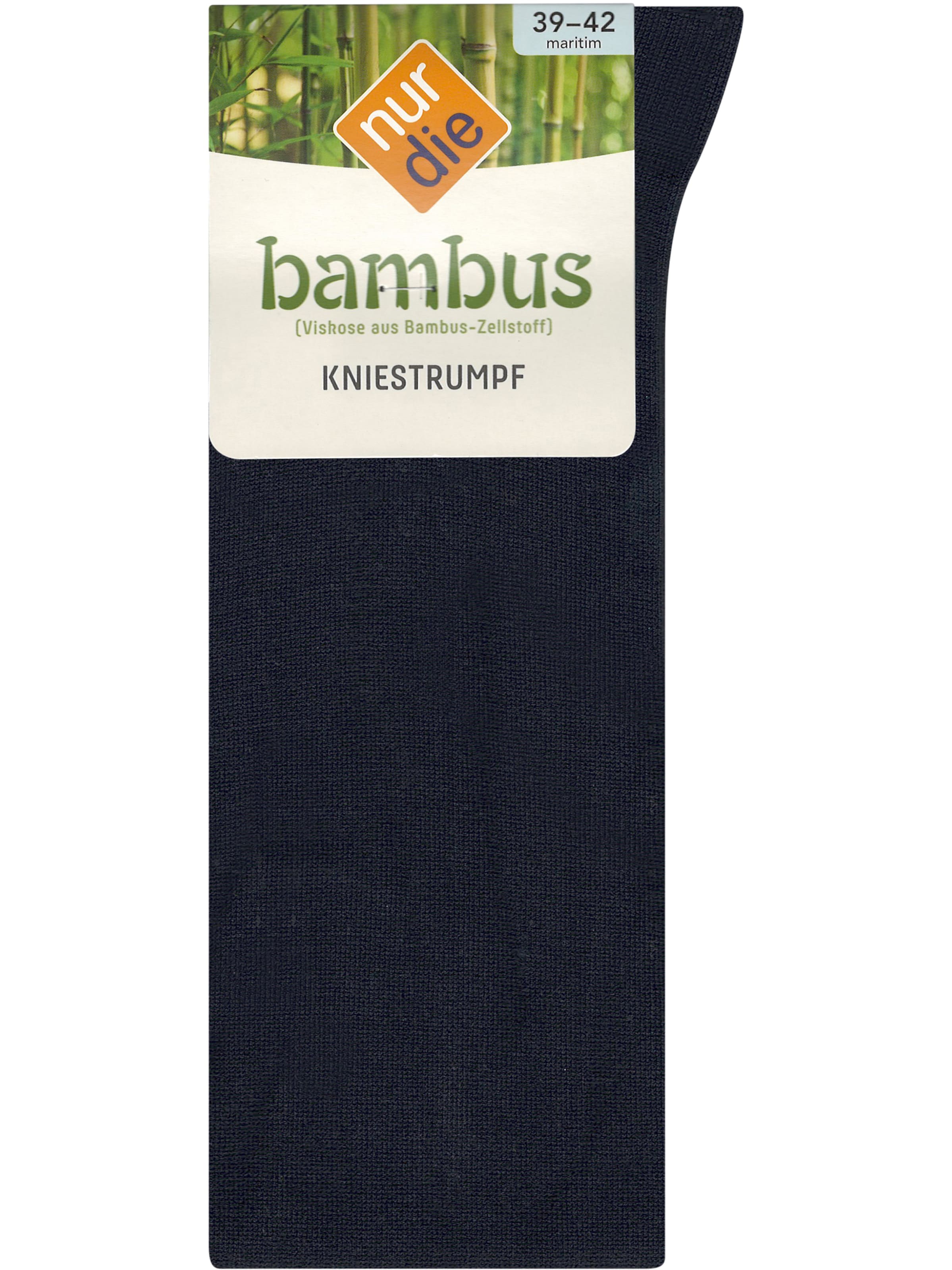 Nur Die Kniekousen ' Bambus ' in Zwart