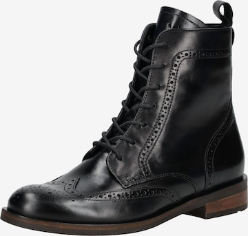 Bottines à lacets LLOYD SELECTED en noir : devant
