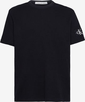 Tricou de la Calvin Klein Jeans pe negru: față