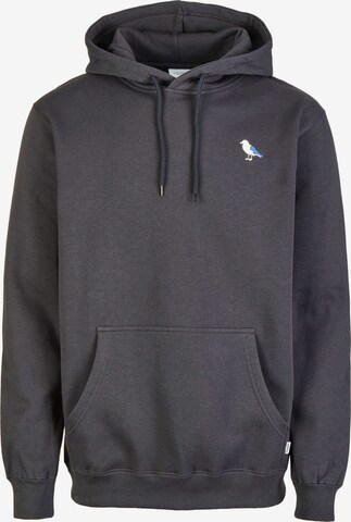 Sweat-shirt 'Hooded Embro Gull 2' Cleptomanicx en gris : devant