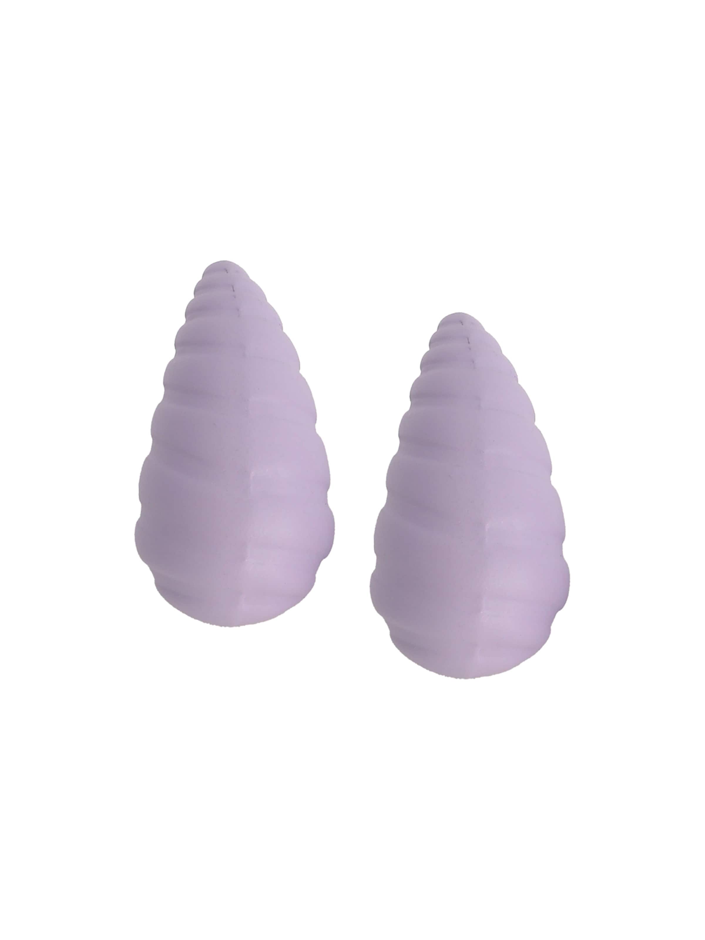 SOHI Øreringe 'Nolene' i lilla: forside