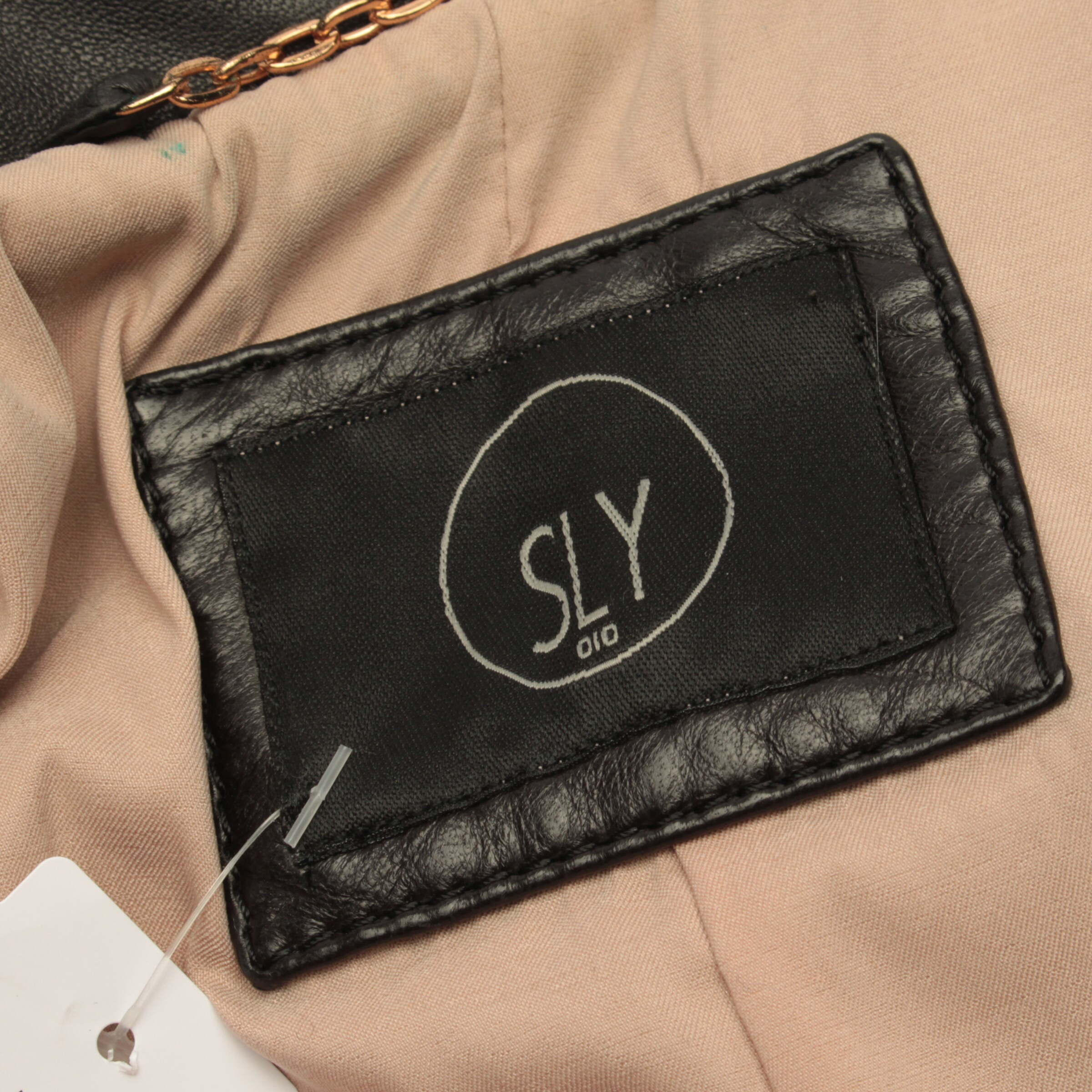 SLY 010 Lederjacke / Ledermantel S in Schwarz