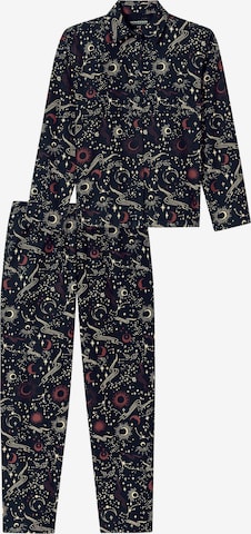 SCHIESSER Pyjama ' X-Mas Gifting Sets ' in Blauw: voorkant