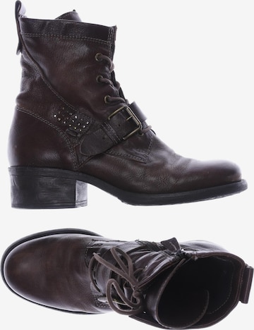 MJUS Dress Boots in 40 in Brown: front
