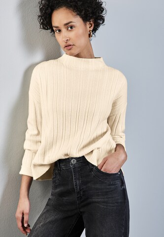 STREET ONE Sweater in Beige: front