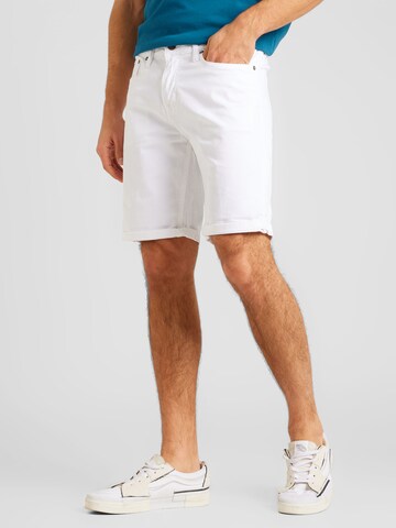 Regular Pantalon JACK & JONES en blanc : devant