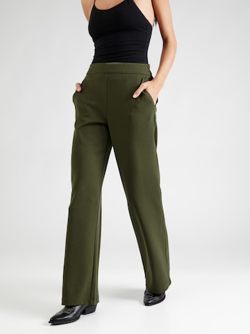 PIECES جينز واسع سراويل 'NULA' بلون أخضر: الأمام
