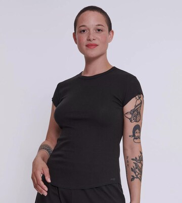 SLOGGI T-shirt 'Go' i svart: framsida