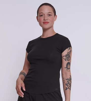 Maillot de corps 'Go' SLOGGI en noir : devant