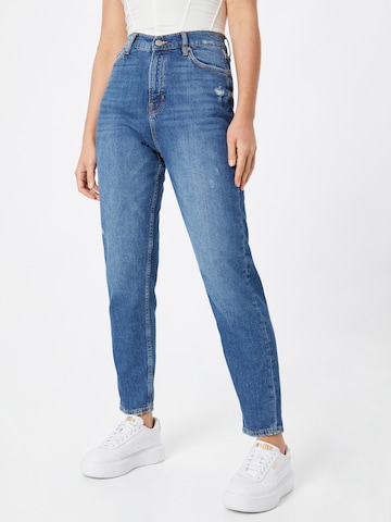 QS Regular Jeans in Blauw: voorkant