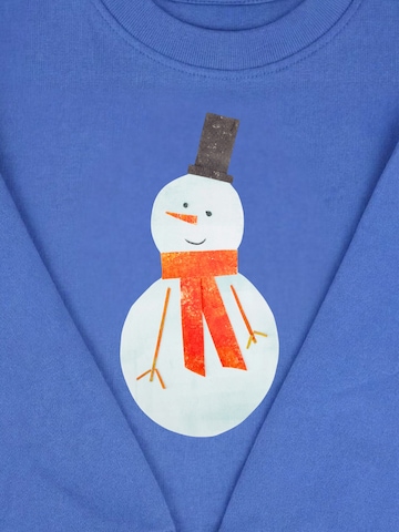 MelaDiSweater majica 'Schneemann' - plava boja