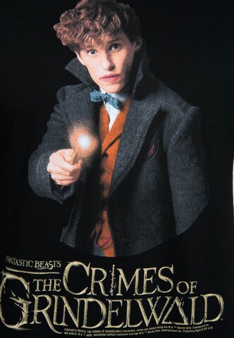 LOGOSHIRT Shirt 'Newt Scamander' in Black