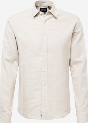 Chemise 'BEN' Only & Sons en blanc : devant