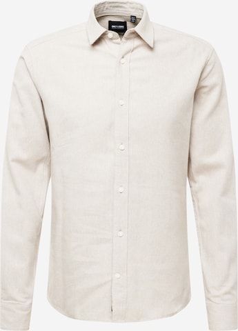 Only & Sons Button Up Shirt 'BEN' in White: front