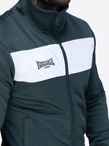 LONSDALE Sweatjacke 'Alnwick' in Grün