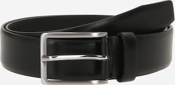 BOSS Black - Cinturón 'Erman' en negro: frente