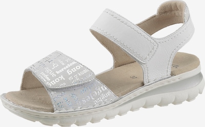 ARA Sandales en argent / blanc, Vue avec produit