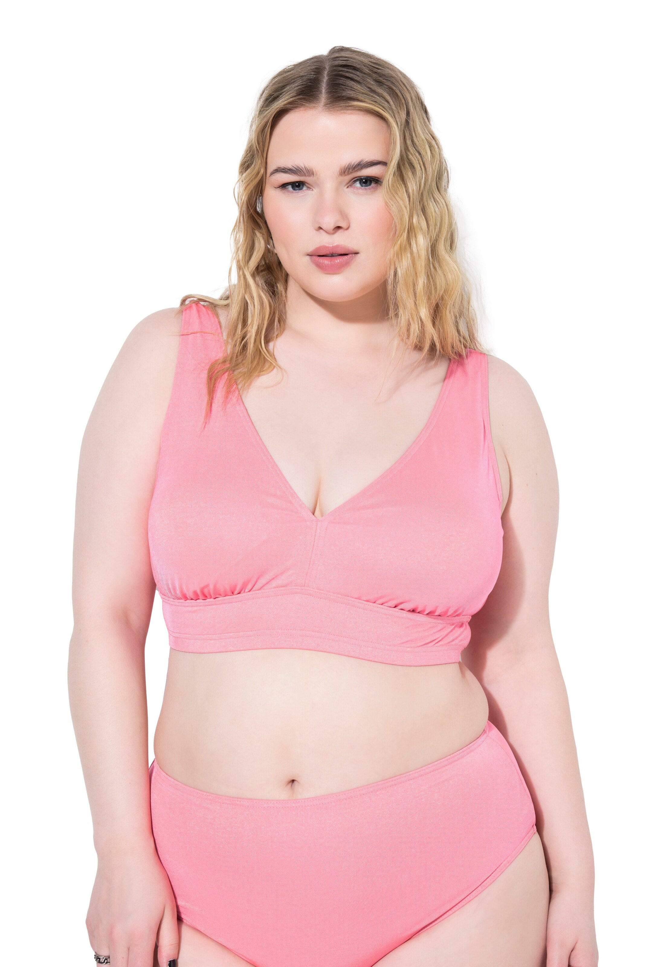 Studio Untold Bustier Bikinitop in Roze: voorkant