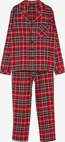 Pyjama long Trendyol en rouge : devant