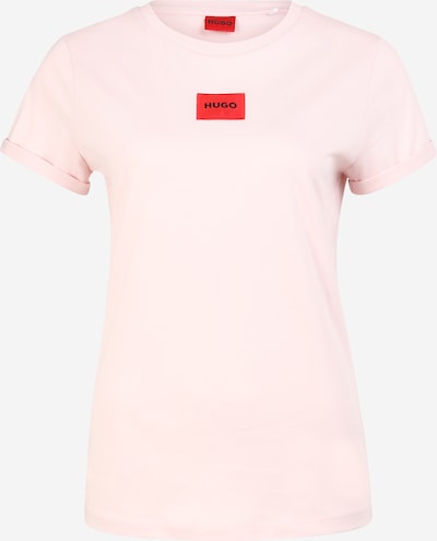 HUGO Majica | roza / rdeča / črna barva, Prikaz izdelka