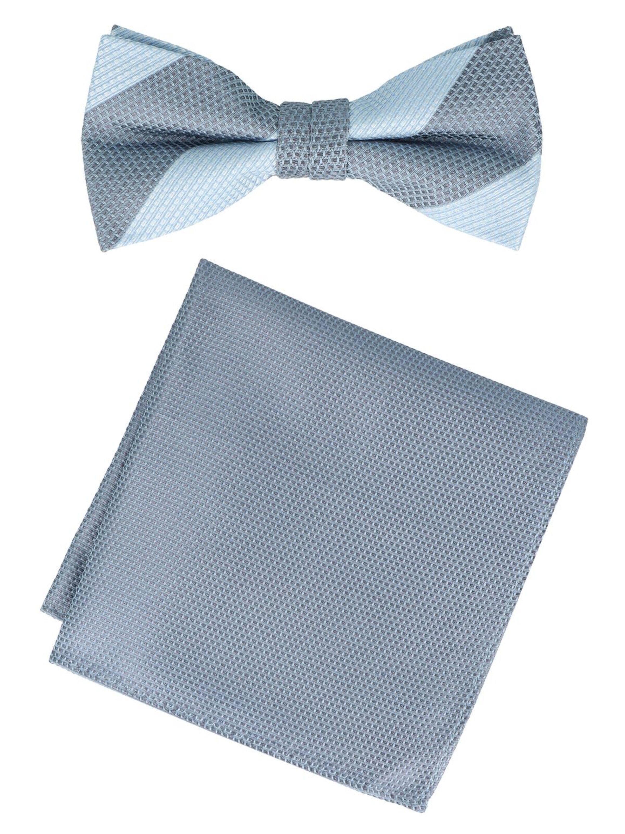 WILLEN Bow Tie 'Set : Blockstreifen / Uni' in One size in Azure, Item view