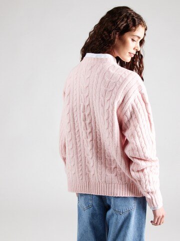 HOLLISTER Sweater 'COZY CABLE CREW' in Pink