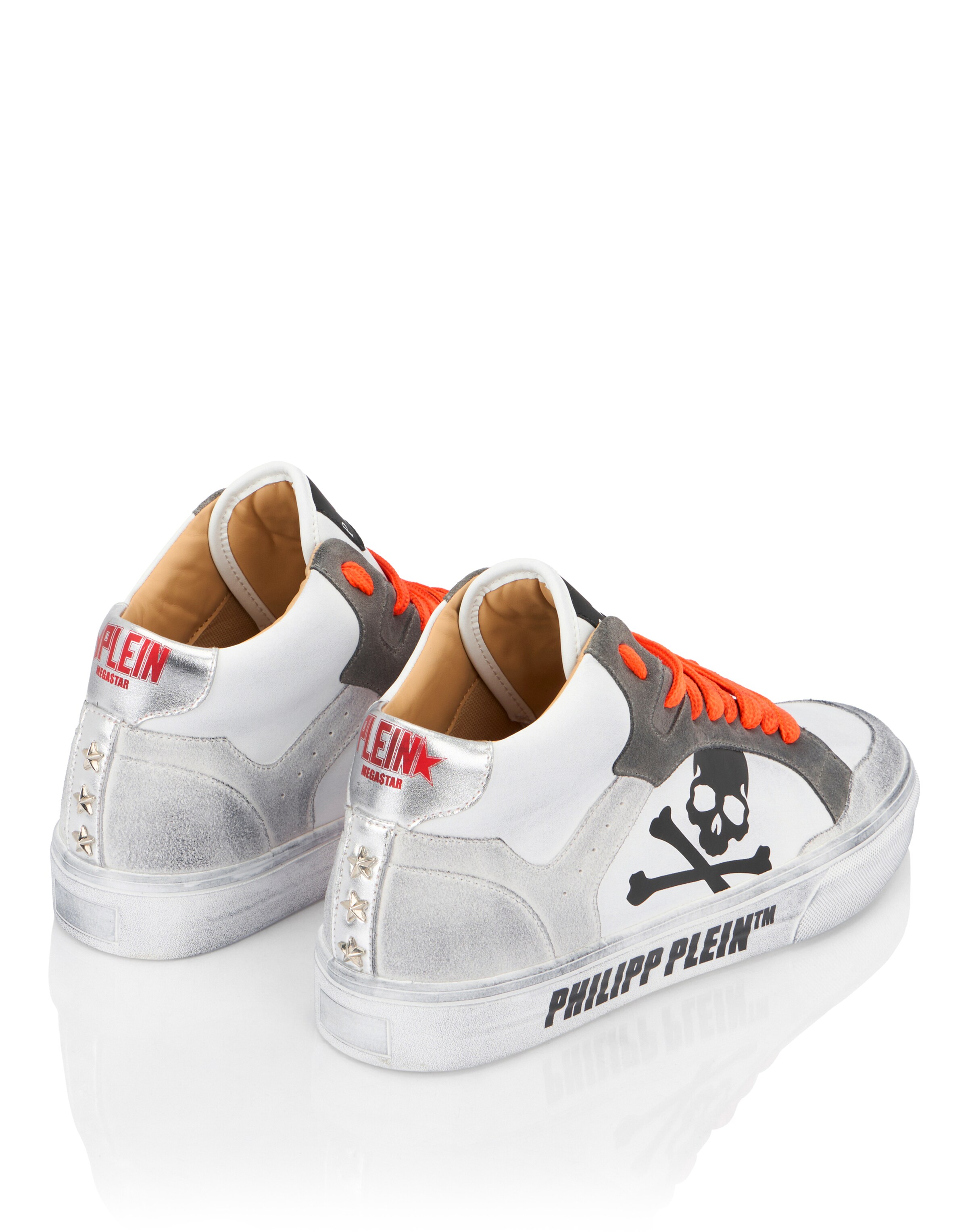 Philipp Plein Sneakers hoog 'Retrokickz' in Wit