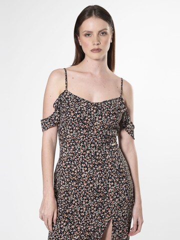 Robe Influencer en mélange de couleurs