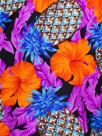 King Kameha Wrap 'Pineapple Hibiscus' in Purple