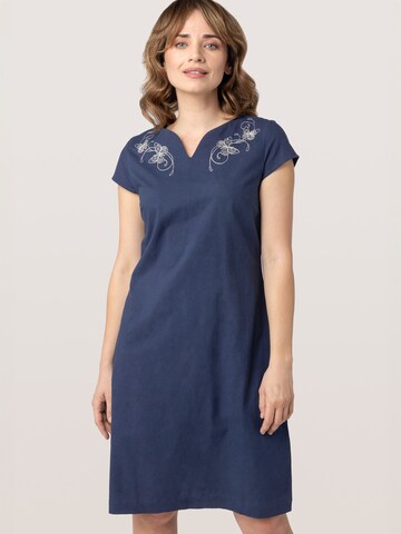 Quiosque - Vestido en azul: frente