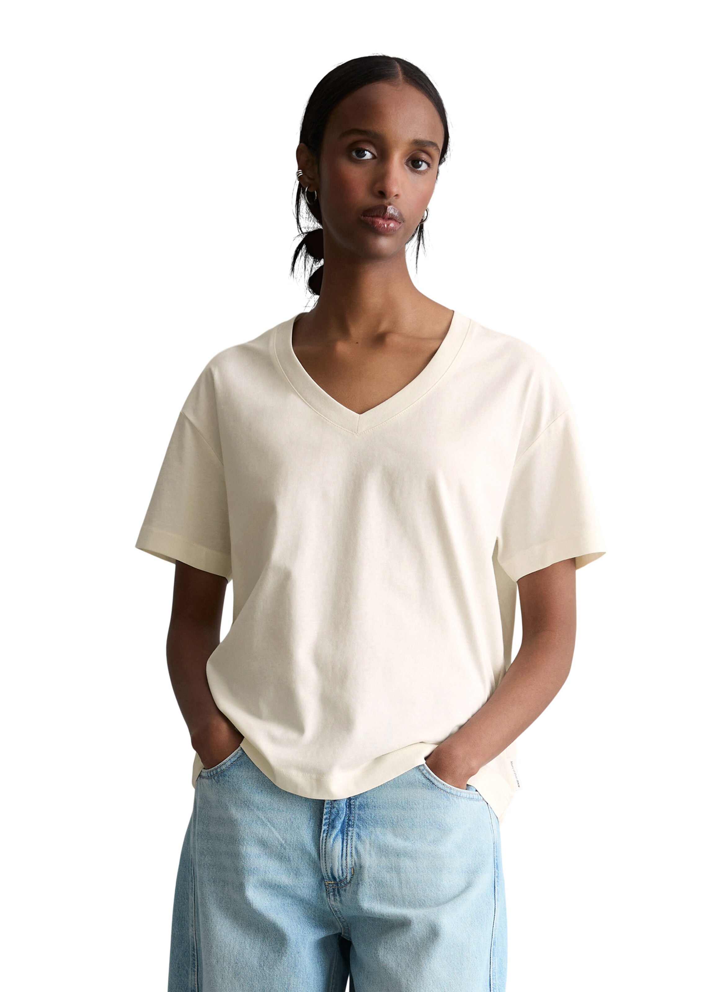 Marc O'Polo DENIM Shirt in Beige: voorkant